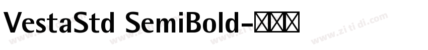 VestaStd SemiBold字体转换